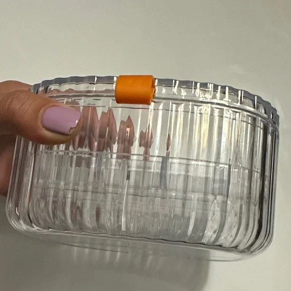 Clear Storage Container with Orange Handle - Picture 13 of 13